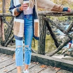 Levency Color Block Cardigan 25 Levency Color Block Cardigan