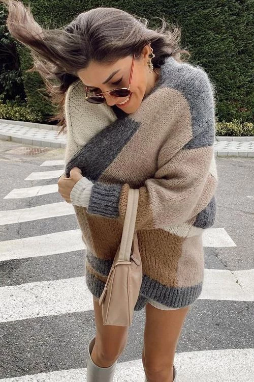 Levency Color Block Cardigan 5 Levency Color Block Cardigan