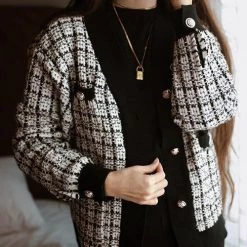 Levency Button Pockets O Neck Cardigan New In