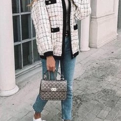 Levency Button Pockets O Neck Cardigan New In