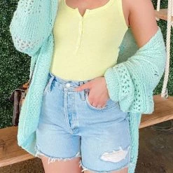 Levency New In Crochet Knit Loose Cardigan