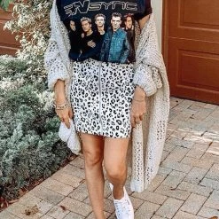 Levency New In Crochet Knit Loose Cardigan