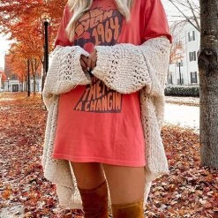 Levency New In Crochet Knit Loose Cardigan