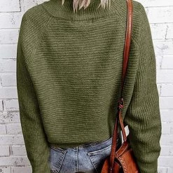 Levency Zipper High Collar Sweater New In