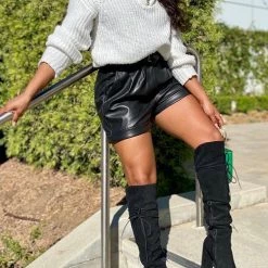 Levency Lapel V Neck Sweater New In