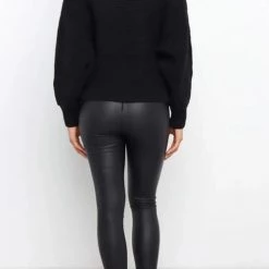 Levency Lapel V Neck Sweater New In