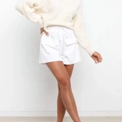 Levency Lapel V Neck Sweater New In