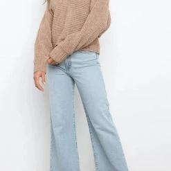 Levency Lapel V Neck Sweater New In