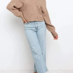 Levency Lapel V Neck Sweater New In