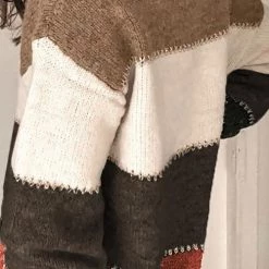 Levency New In V Neck Button Color Block Cardigan