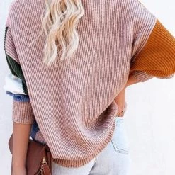 Levency New In Color Block Button Cardigan