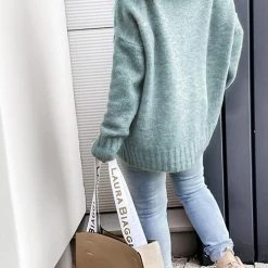 Levency New In Cowl Neck Pockets Hooded Sweater