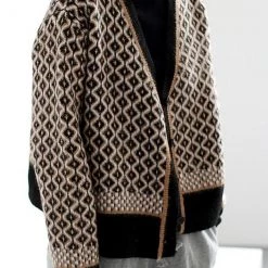 Levency Argyle Button Cardigan