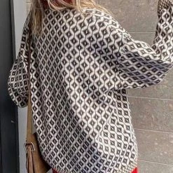 Levency Argyle Button Cardigan