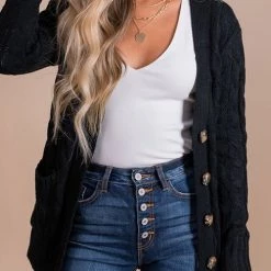 Levency Button Cable Knit Cardigan New In 50 Levency Button Cable Knit Cardigan New In