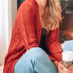 Levency Button Cable Knit Cardigan New In 60 Levency Button Cable Knit Cardigan New In