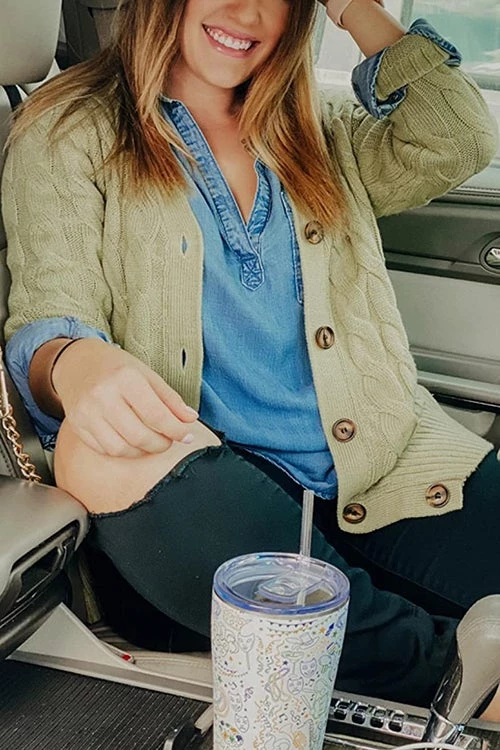 Levency Button Cable Knit Cardigan New In 21 Levency Button Cable Knit Cardigan New In