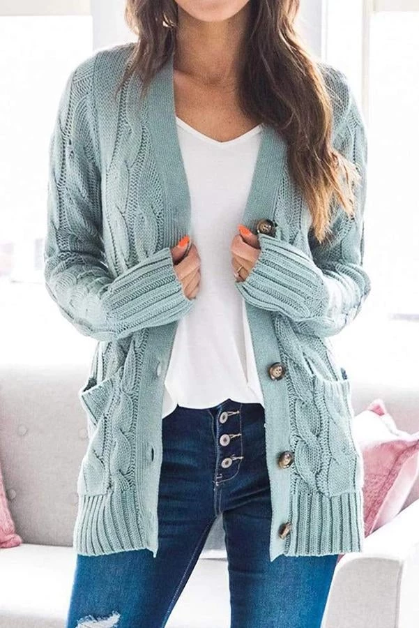 Levency Button Cable Knit Cardigan New In 29 Levency Button Cable Knit Cardigan New In