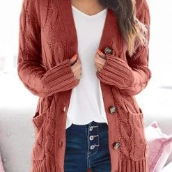 Levency Button Cable Knit Cardigan New In 68 Levency Button Cable Knit Cardigan New In