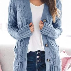 Levency Button Cable Knit Cardigan New In 79 Levency Button Cable Knit Cardigan New In