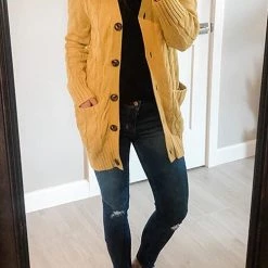 Levency Button Cable Knit Cardigan New In 52 Levency Button Cable Knit Cardigan New In