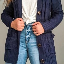 Levency Button Cable Knit Cardigan New In 53 Levency Button Cable Knit Cardigan New In