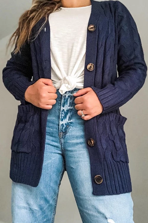 Levency Button Cable Knit Cardigan New In 13 Levency Button Cable Knit Cardigan New In