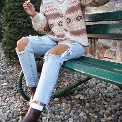 Levency New In Boho Horn Button Cardigan