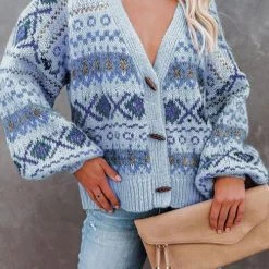 Levency New In Boho Horn Button Cardigan