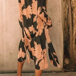 Levency Print Side Slit Duster New In