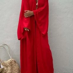 Levency Oversized Bleted Kimono Robe New In