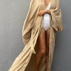 Levency Oversized Bleted Kimono Robe New In
