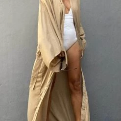 Levency Oversized Bleted Kimono Robe New In