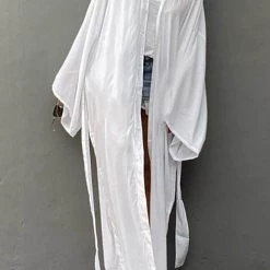 Levency Oversized Bleted Kimono Robe New In