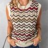 Levency Knit Rainbow Tank Sweater