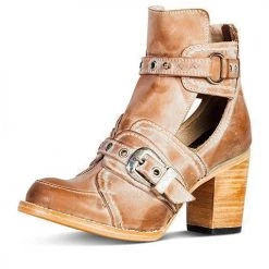 Levency Buckle Cut Out Martin Boots New In