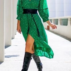 Levency Tassels PU Lace Up Wide Belt New In