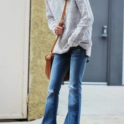 Levency Broken Hole Bell Jeans New In