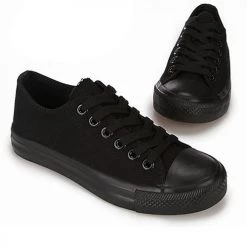 Levency Classical Lace Up Canvas Sneakers