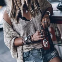 Levency Solid U Neck Tank Top New In