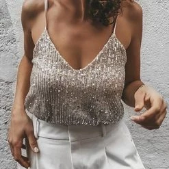 Levency New In Sparkling Sleeveless Tank Top