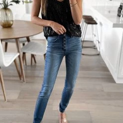 Levency New In Sparkling Sleeveless Tank Top