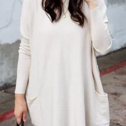 Levency Pockets Long Sleeve Loose T Shirt