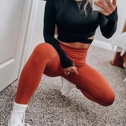 Levency New In Cross Long Sleeve Crop Top