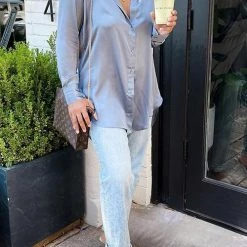 Levency Classic With A Twist Satin Shirt