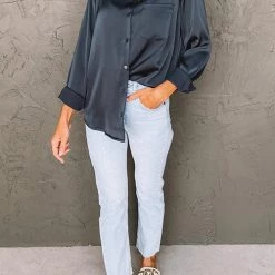 Levency Classic With A Twist Satin Shirt