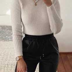 Levency Turtleneck Knit Slim T Shirt New In 11 Levency Turtleneck Knit Slim T Shirt New In