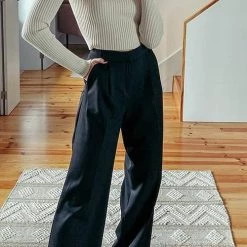 Levency New In Pockets Wide Leg Pants