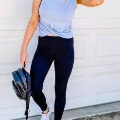 Levency Cross O Neck Tank Top New In