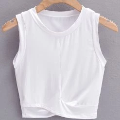 Levency Cross O Neck Tank Top New In